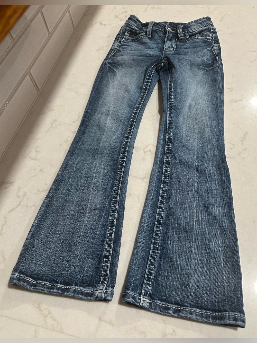 Miss Me Youth Mid Rise Bootcut Jeans Size 7